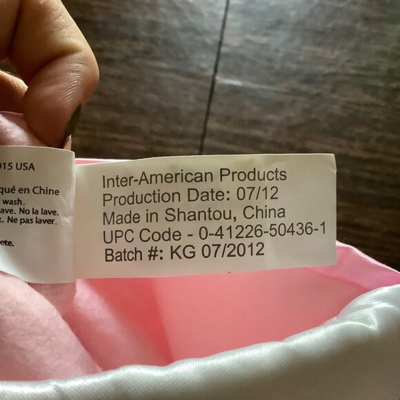 Christmas Eve by Santa's Best Princess Christmas Stocking Pink Embroidery 19” - Picture 5 of 8